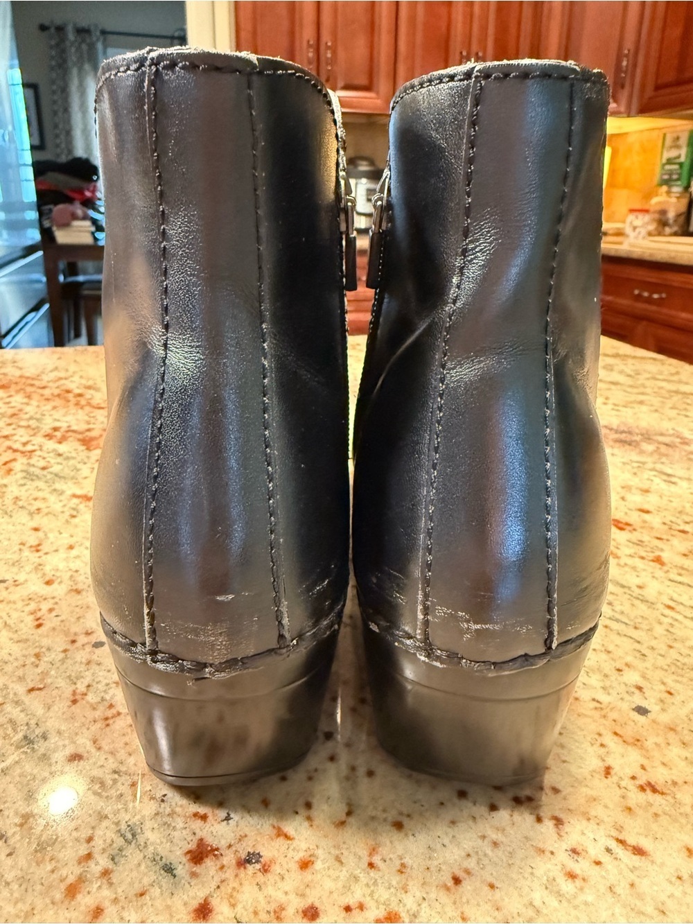 DANSKO Scout Women's Size 38 US 7.5-8 Black Leather Ankle-Boots/Comfort Clogs - Picture 8 of 15